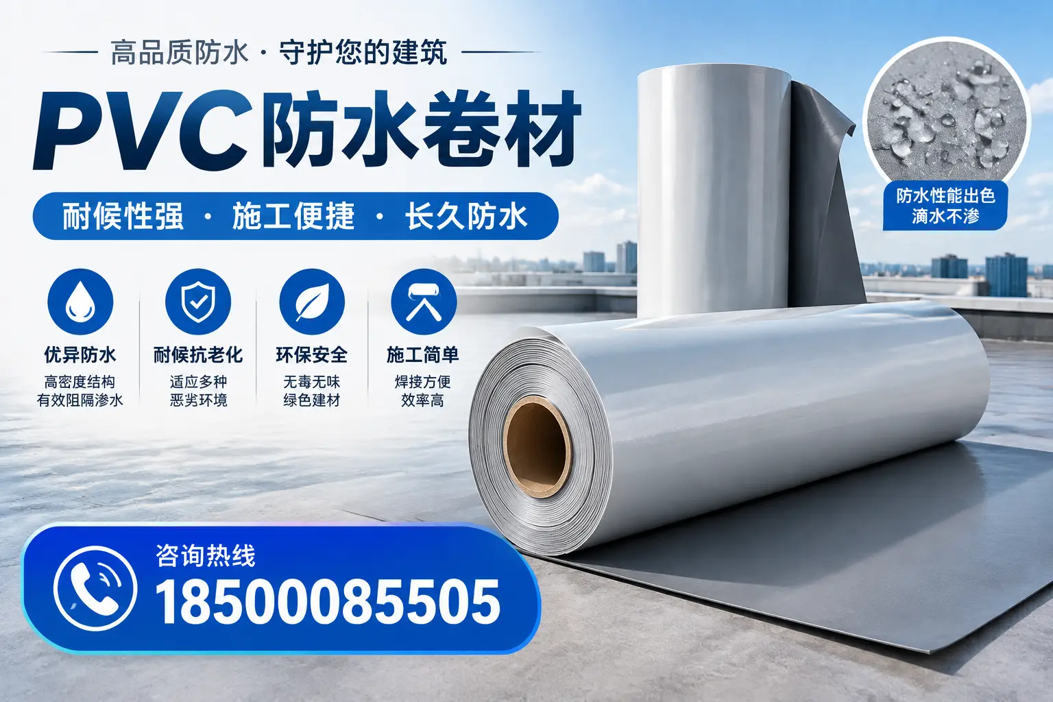 pvc防水卷材在山南的行业应用前景分析